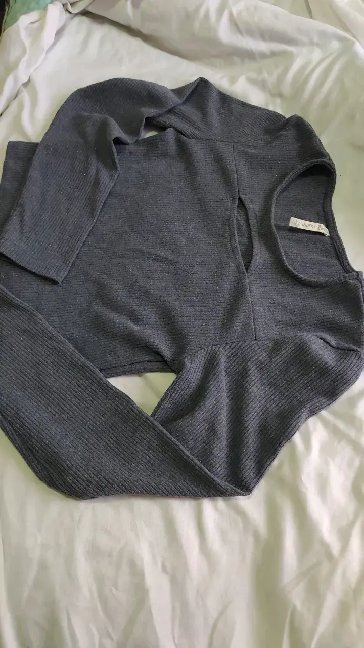 Polera manga larga azul Index Basics s/m