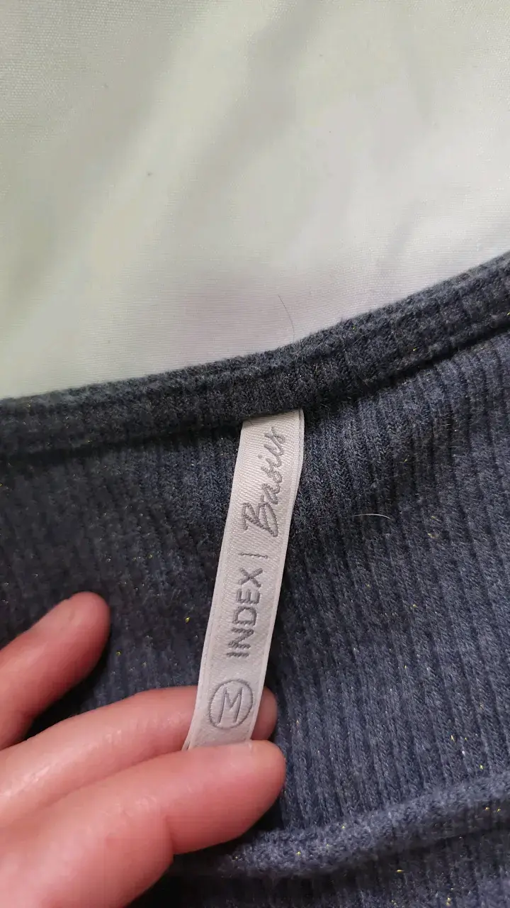 Polera manga larga azul Index Basics s/m - 3