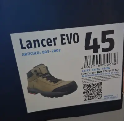 Botas de Seguridad Lancer EVO 45 con Punta de Composite - miniatura 3