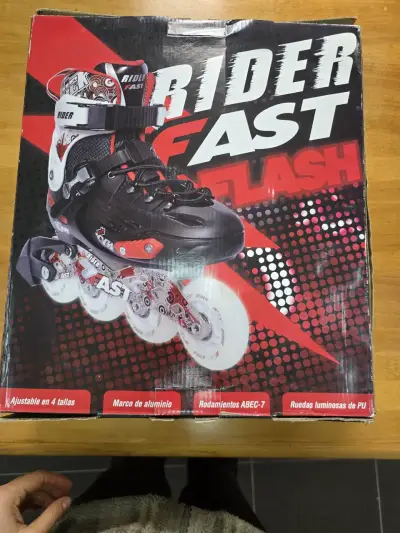Patines en línea Rider Fast Flash ajustables - miniatura 1