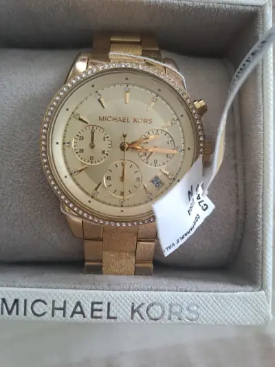 Reloj Michael Kors Dorado con Cristales - miniatura 1