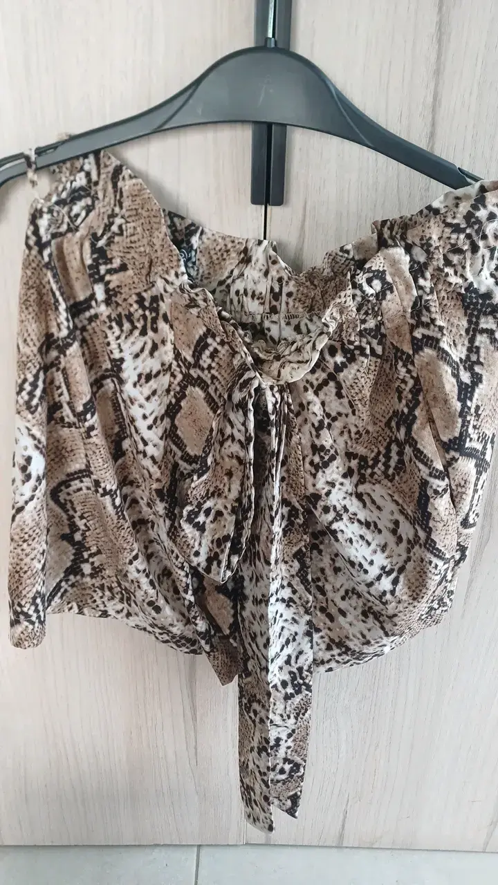Conjunto de Blazer y Shorts Estampado Animal Print - 2