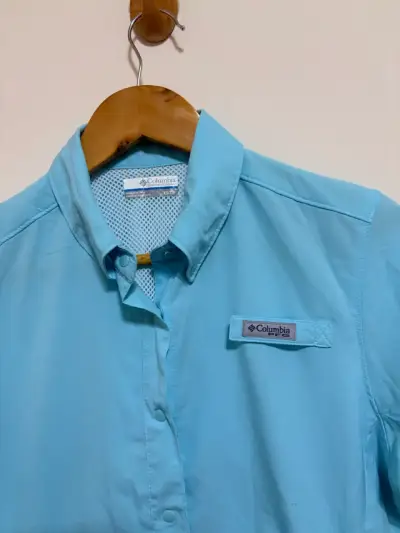 Camisa Columbia azul para mujer - miniatura 2