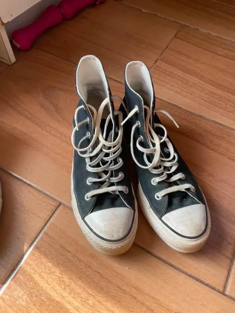 Converse Chuck Taylor All Star negra plataforma - 2