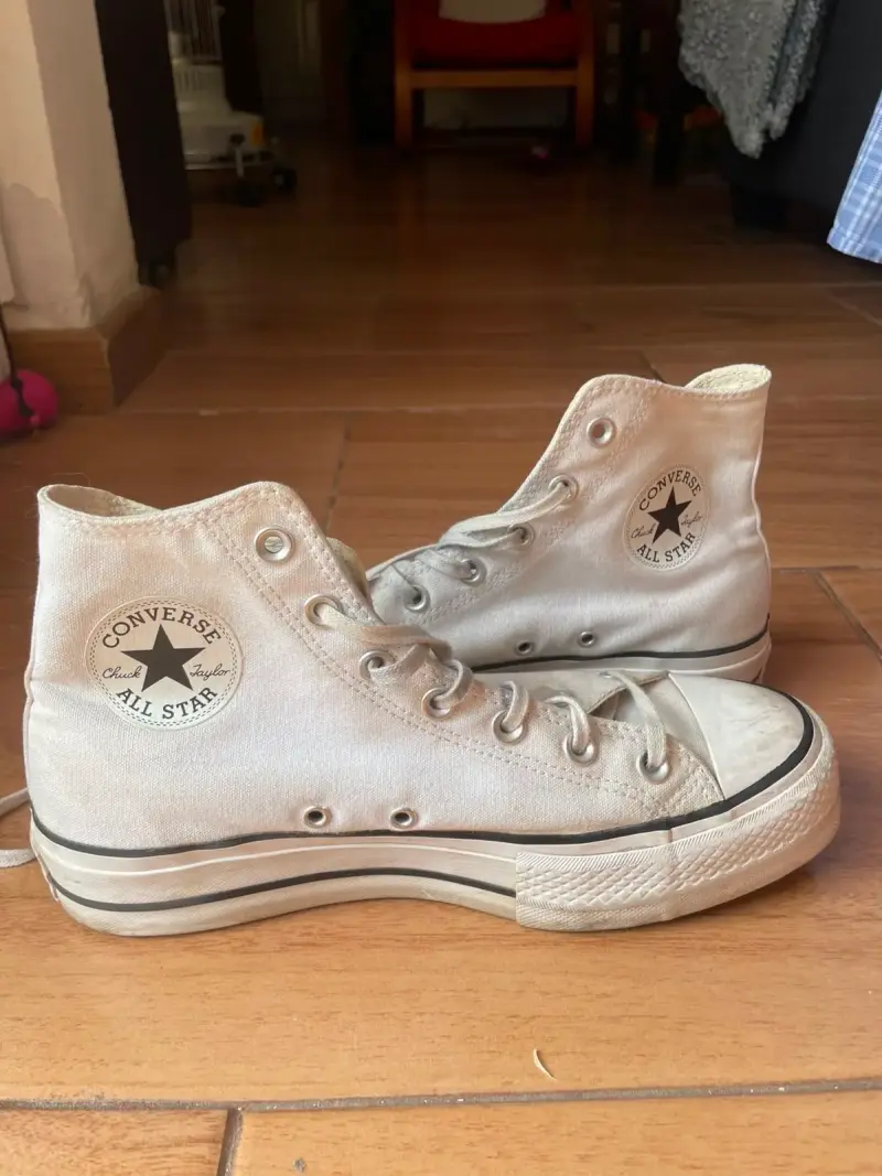 Converse Chuck Taylor All Star Blanca plataforma