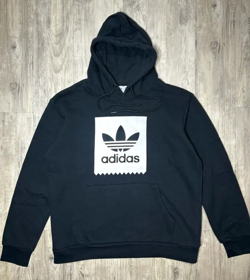 Polerón con capucha Adidas negro unisex
