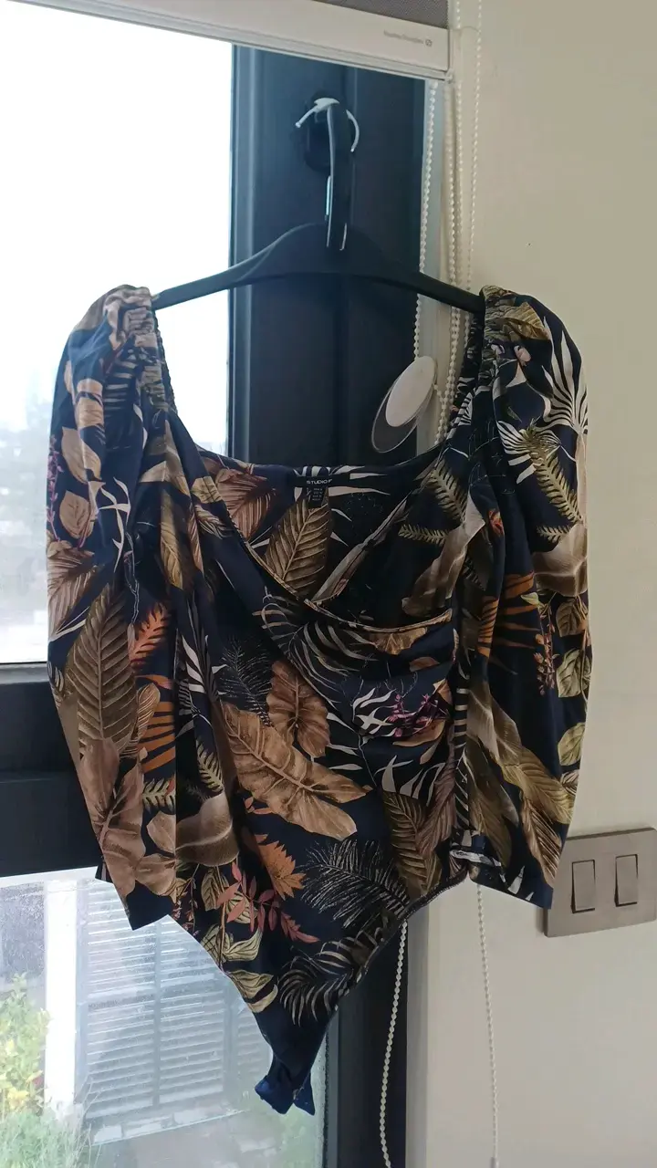 Boda estampado de hojas para mujer