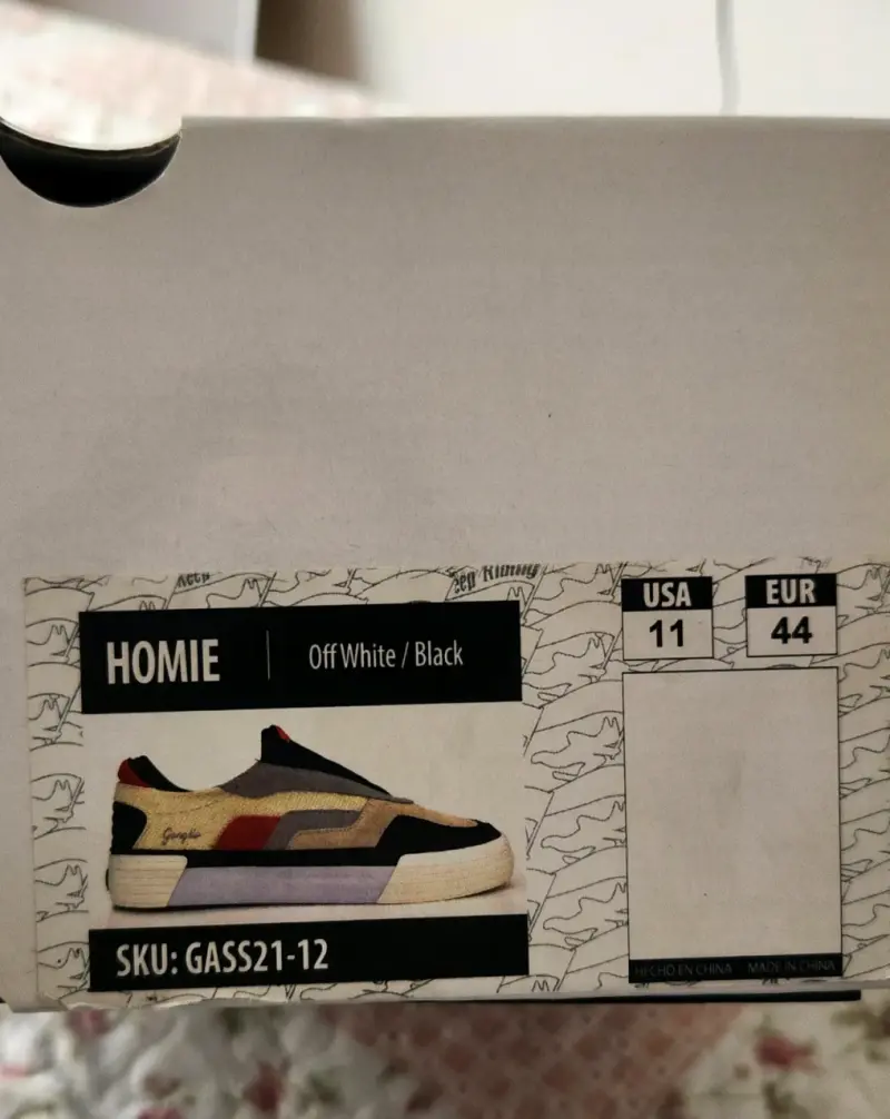 Zapatillas Homie Off White/Black Talla 44 - 4