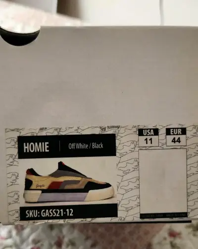 Zapatillas Homie Off White/Black Talla 44 - miniatura 4