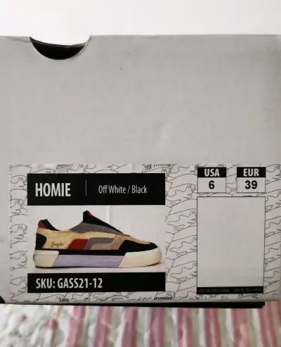 Zapatillas Gangsta Homie Off White/Black Talla 44 - miniatura 5