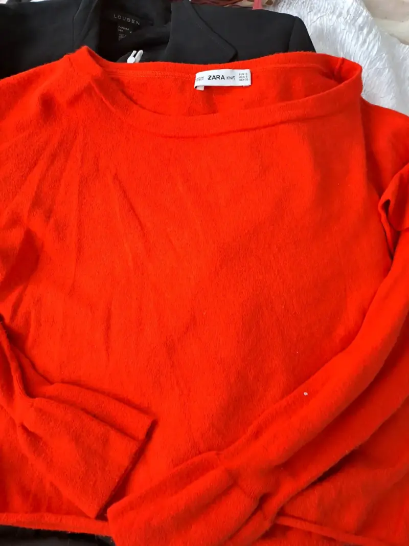 Suéter Rojo Zara Mujer Talla L
