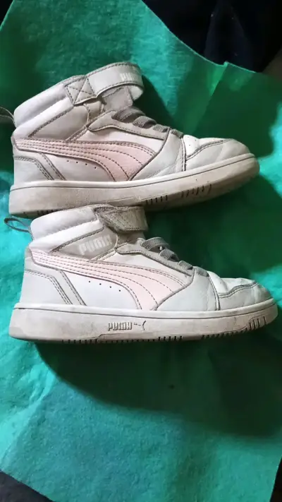 Zapatillas altas Puma blancas para niños - miniatura 1