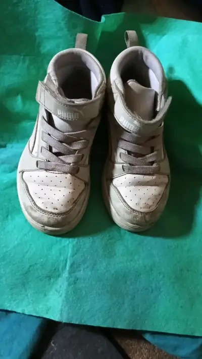 Zapatillas altas Puma blancas para niños - miniatura 2