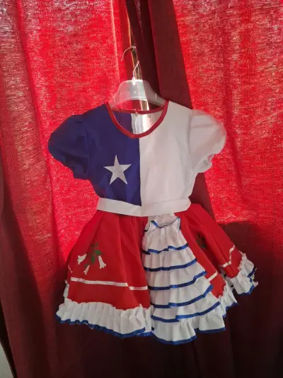 Trajes fiestas patrias niña - miniatura 1