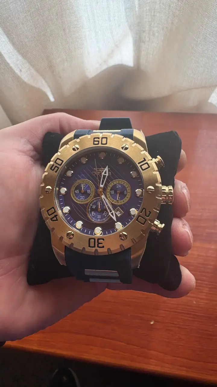 Reloj Invicta Pro Diver Dorado y Azul - 6