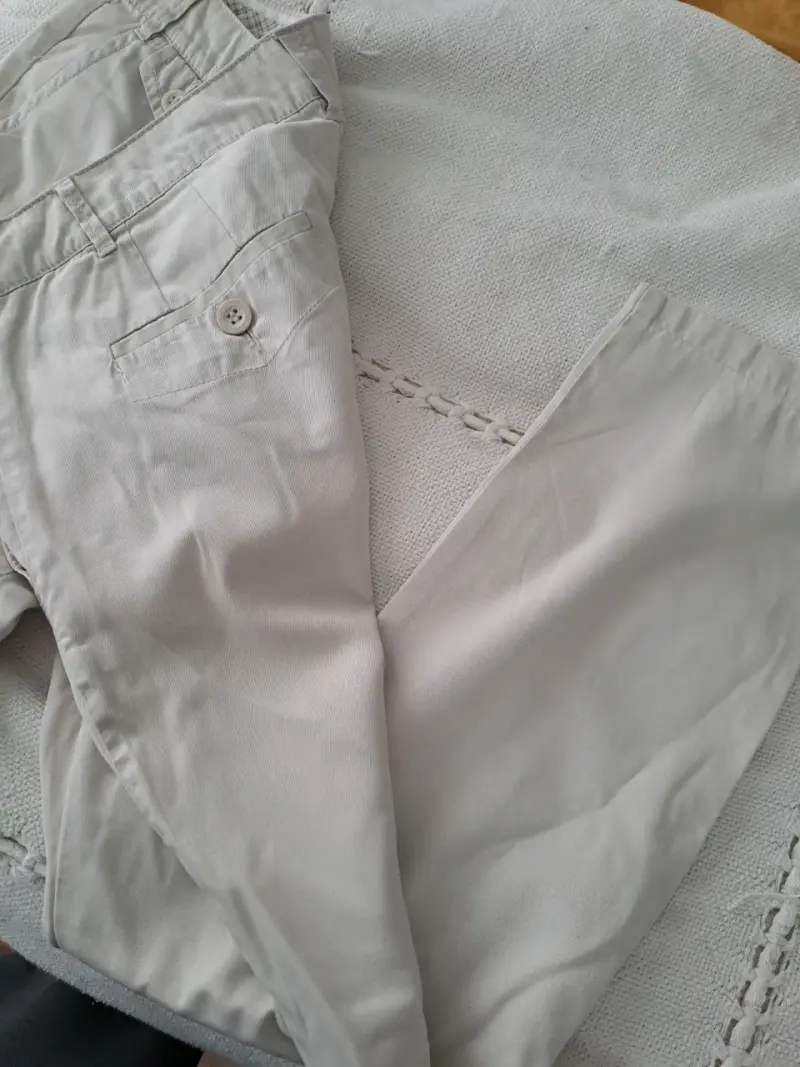 Pantalones beige para mujer MNG Basics talla 42