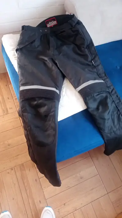 Pantalones de moto Bilt negros con protección - miniatura 1