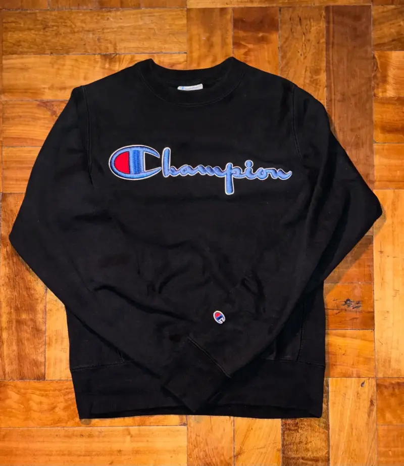 Polerón Champion Reverse Weave Negro Talla XS
