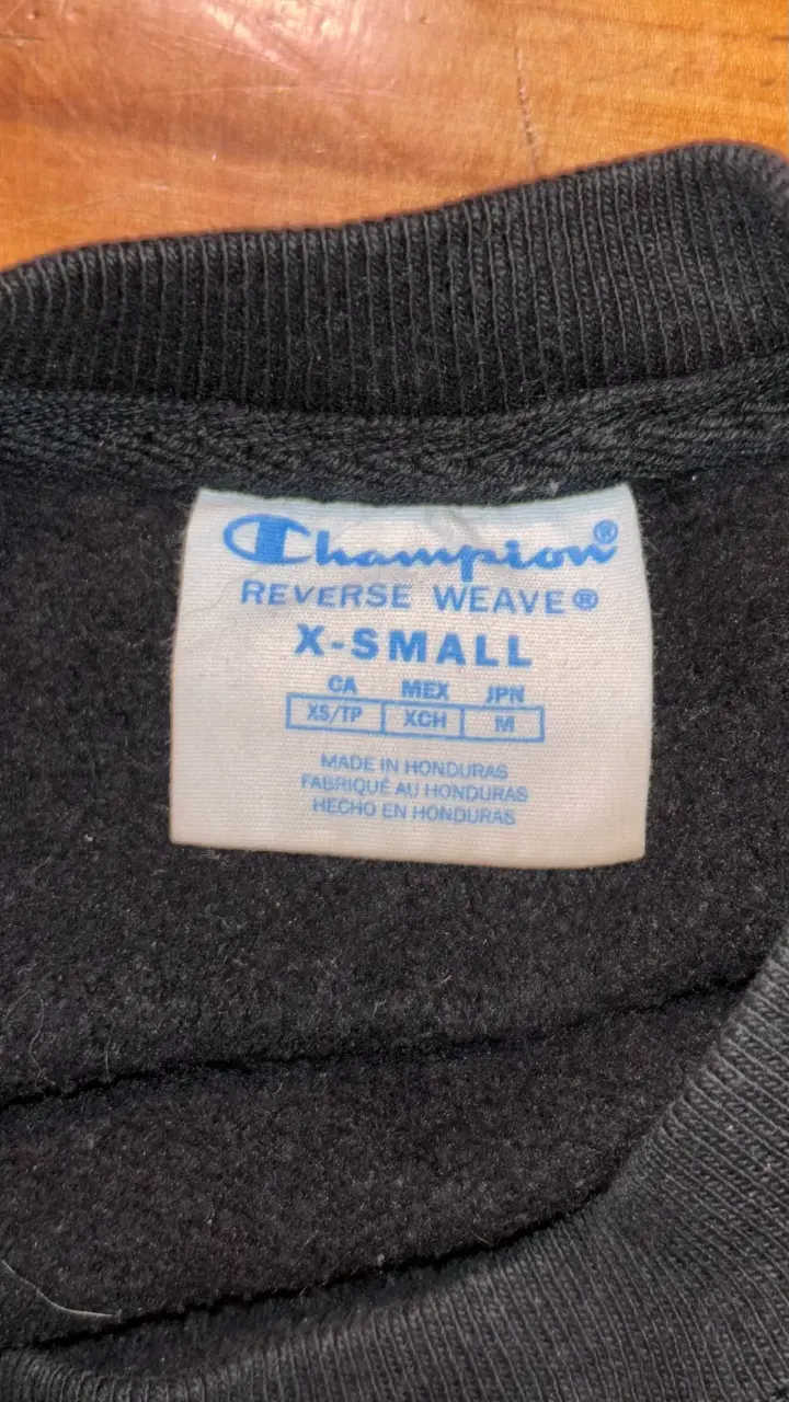 Polerón Champion Reverse Weave Negro Talla XS - 2