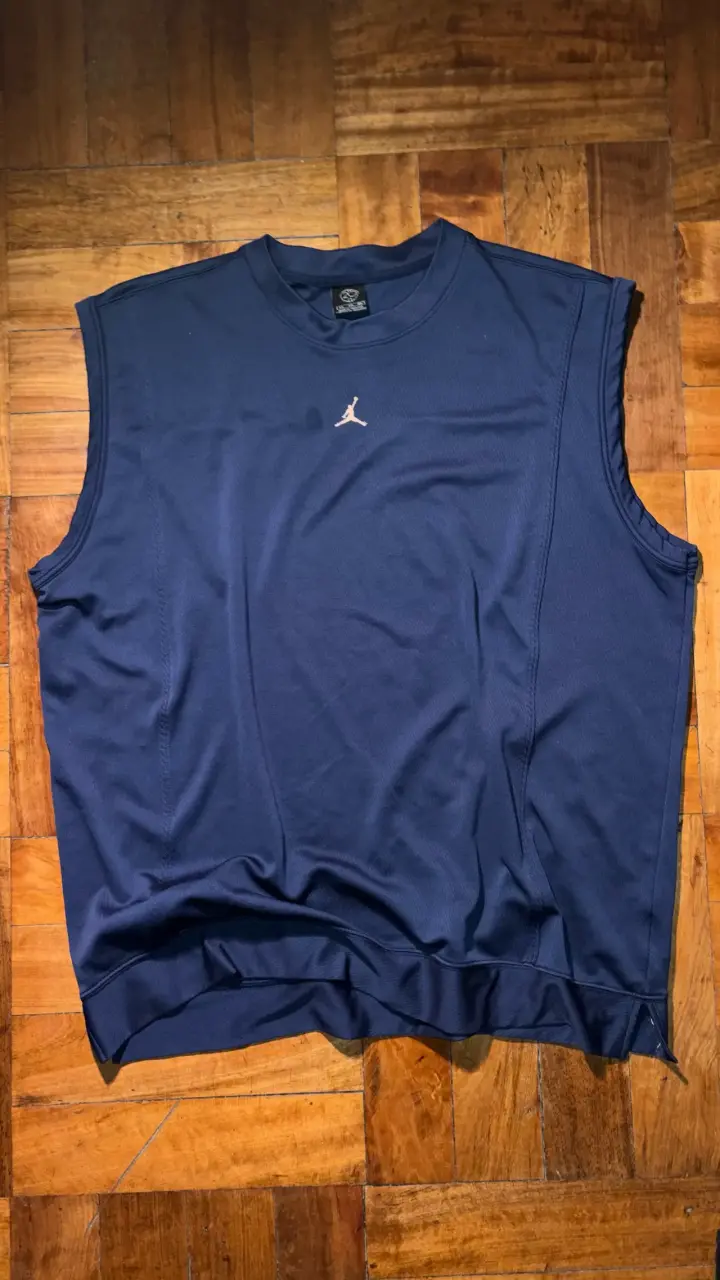 Camiseta Sin Mangas Jordan Basket Azul Marino Tall