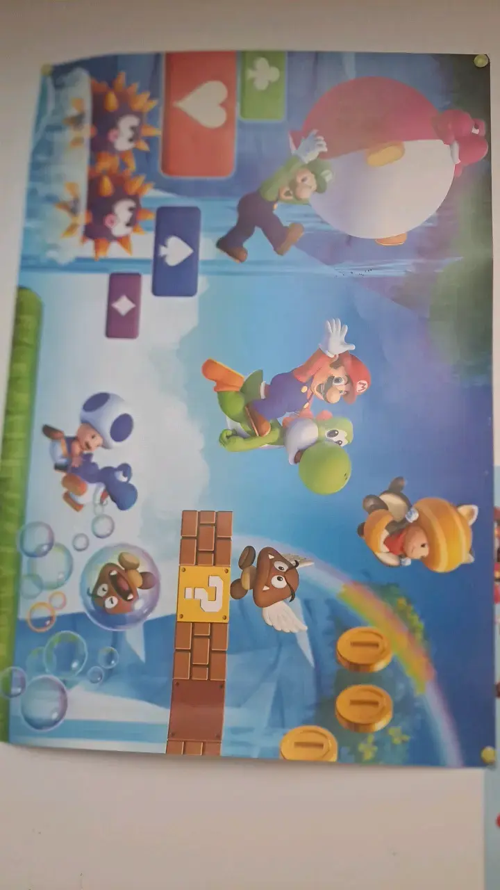 Póster decorativo Super Mario Wii