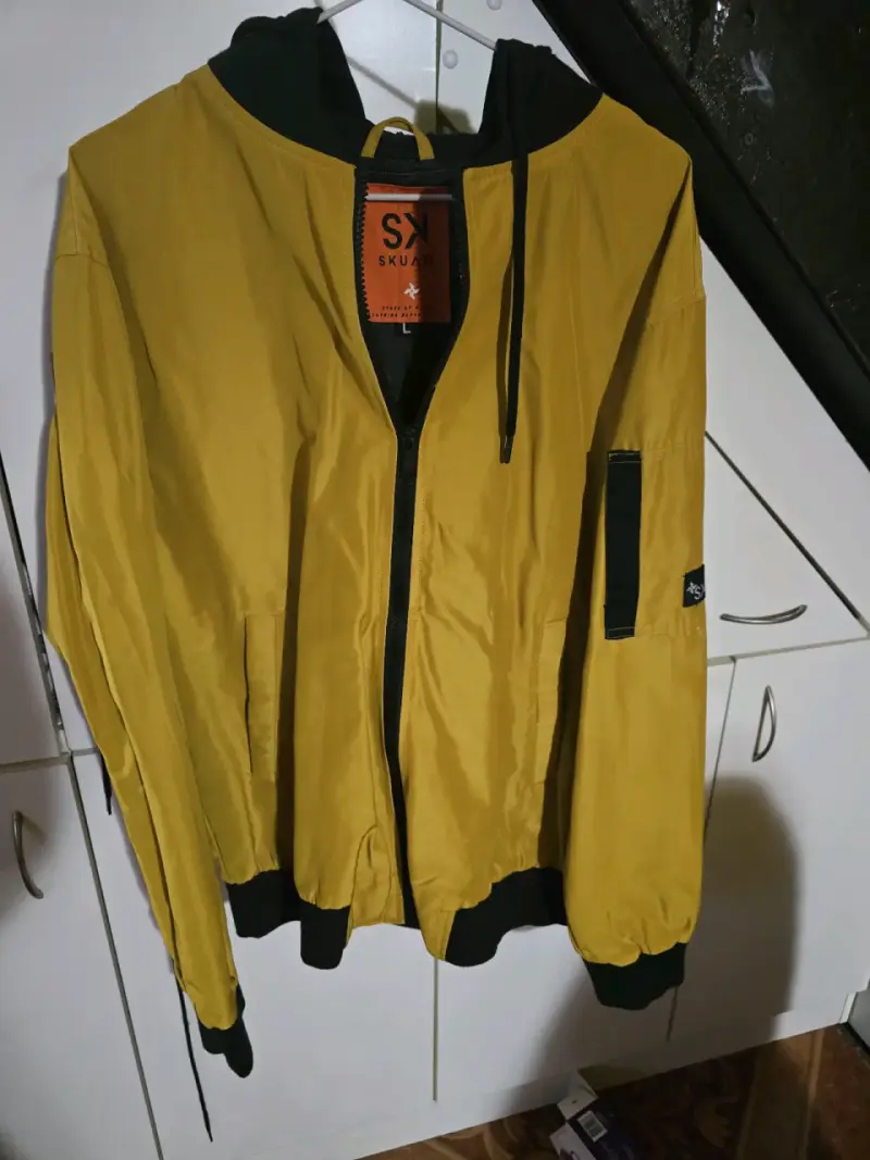 Chaqueta amarilla con capucha Skuad talla L - 3