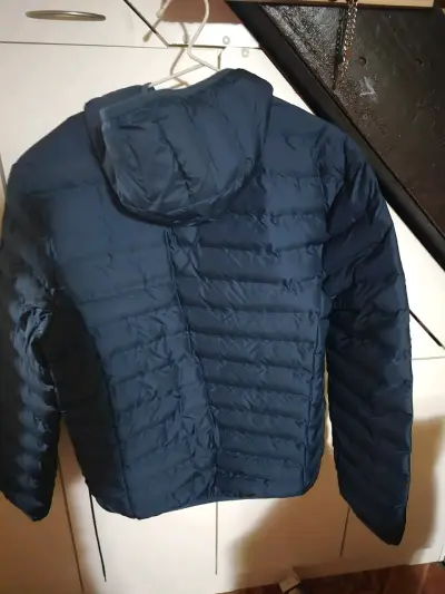 Chaqueta acolchada azul con capucha Lotto - miniatura 2