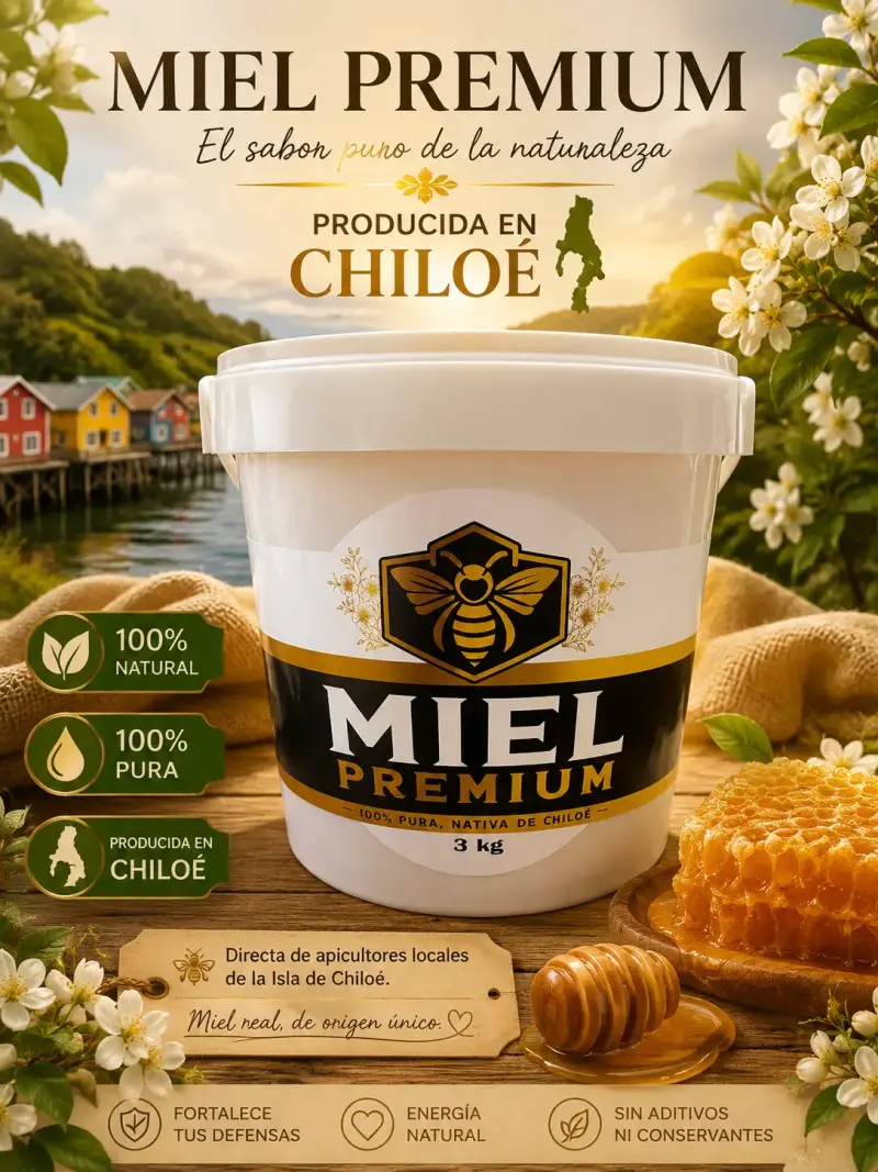 Miel Premium 100% Natural de Chiloé 3kg