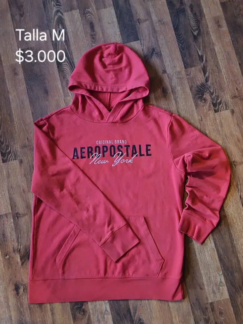 Polerón Aeropostale rojo talla M - 1
