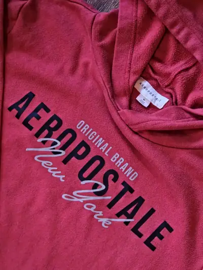 Polerón Aeropostale rojo talla M - miniatura 2
