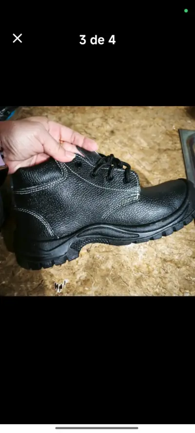 Botas de seguridad negras con cordones - miniatura 2