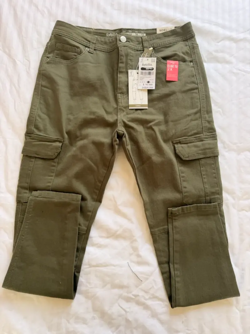 Pantalones cargo verdes Sybilla para mujer