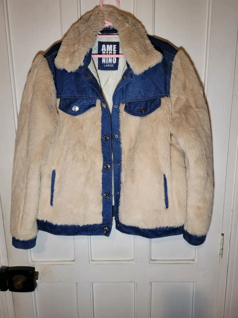 Chaqueta Americano de mezclilla y peluche - 3