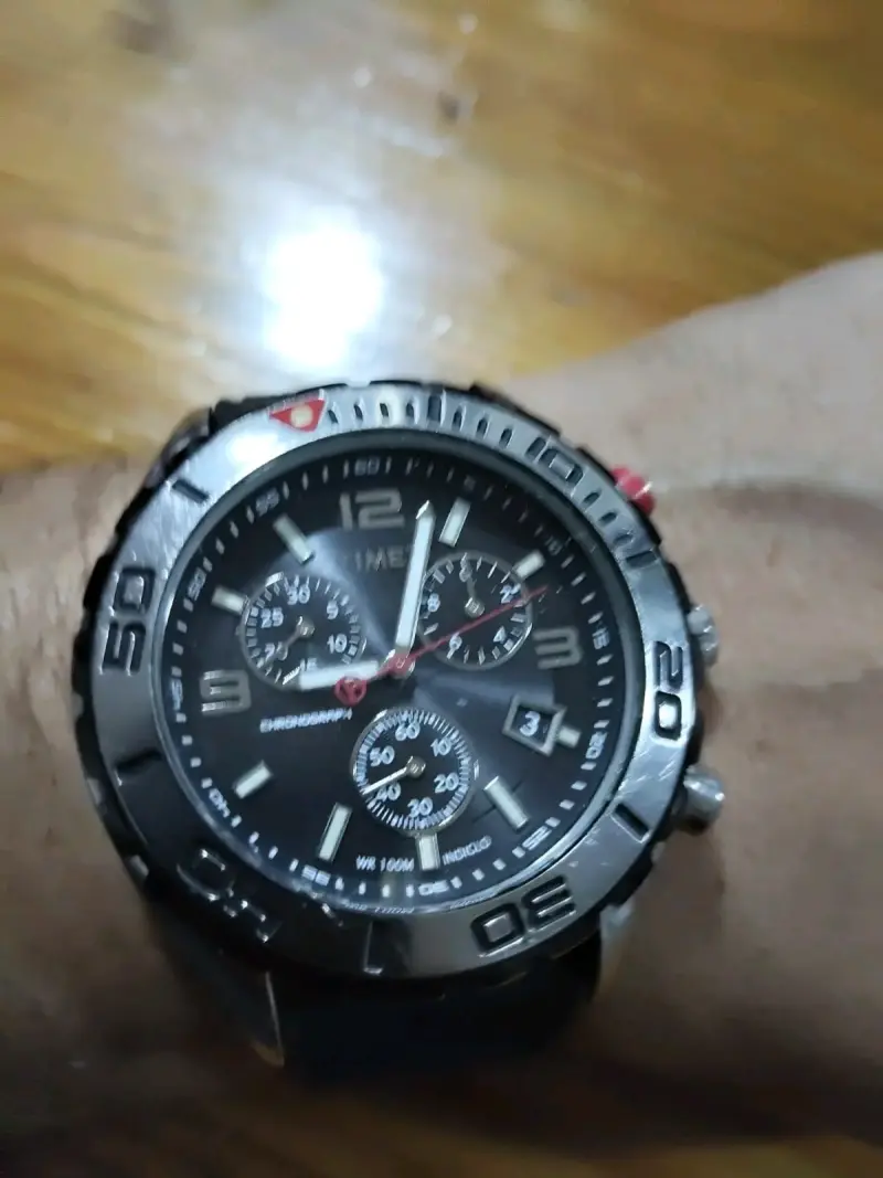 Reloj Timex Cronógrafo Negro Deportivo - 3