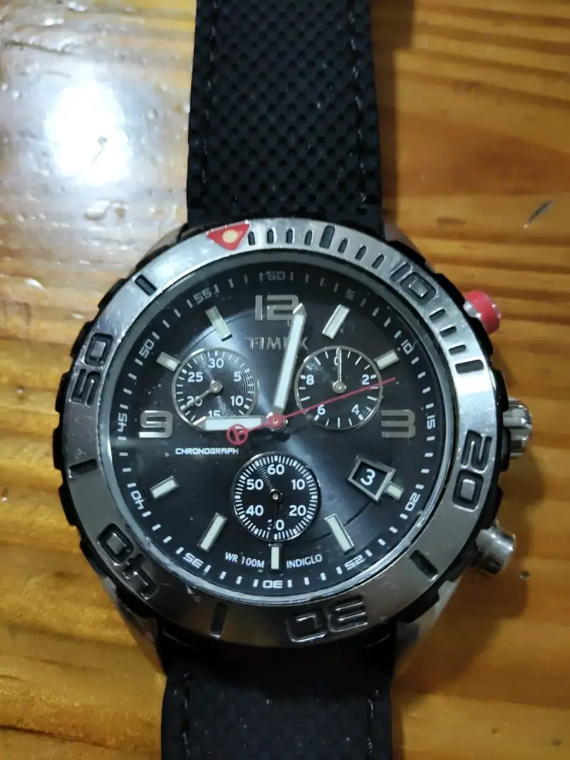 Reloj Timex Cronógrafo Negro Deportivo - 5