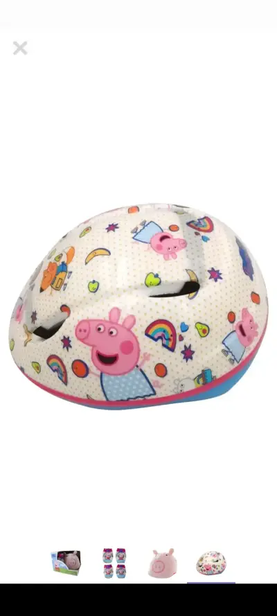 Set de protección infantil con casco y rodilleras - miniatura 2
