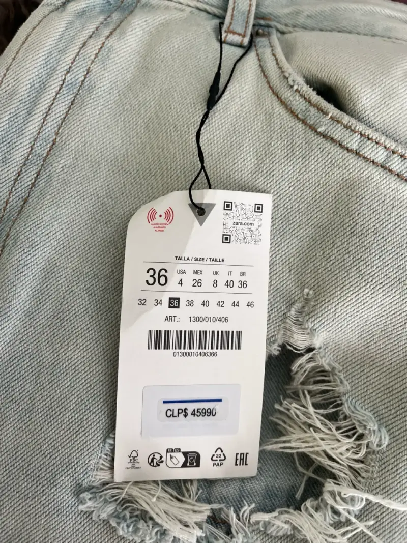 Jeans zara t36 - 3