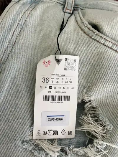 Jeans zara t36 - miniatura 3