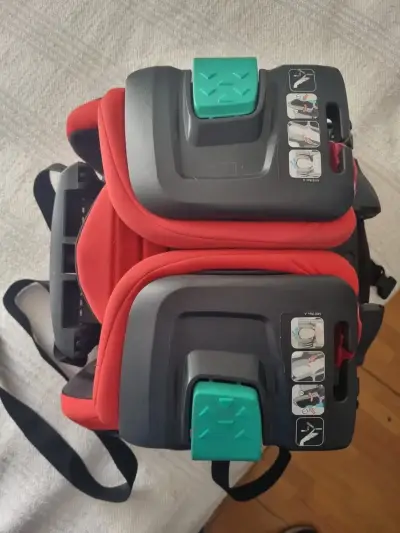 Silla de auto ajustable Hifold roja y negra - miniatura 4