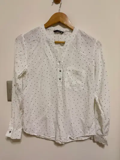 Blusa blanca de lunares Max Edition - miniatura 1