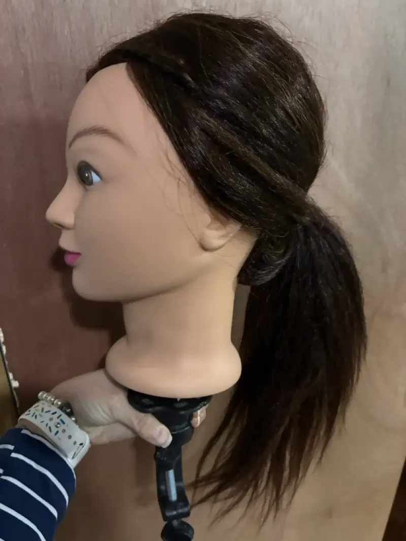 Cabeza  para peluquería con cabello largo