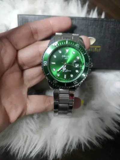 Reloj Orus 1853 Verde Acero Inoxidable - miniatura 1