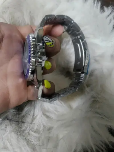 Reloj de pulsera Oruss azul con bisel deportivo - miniatura 4
