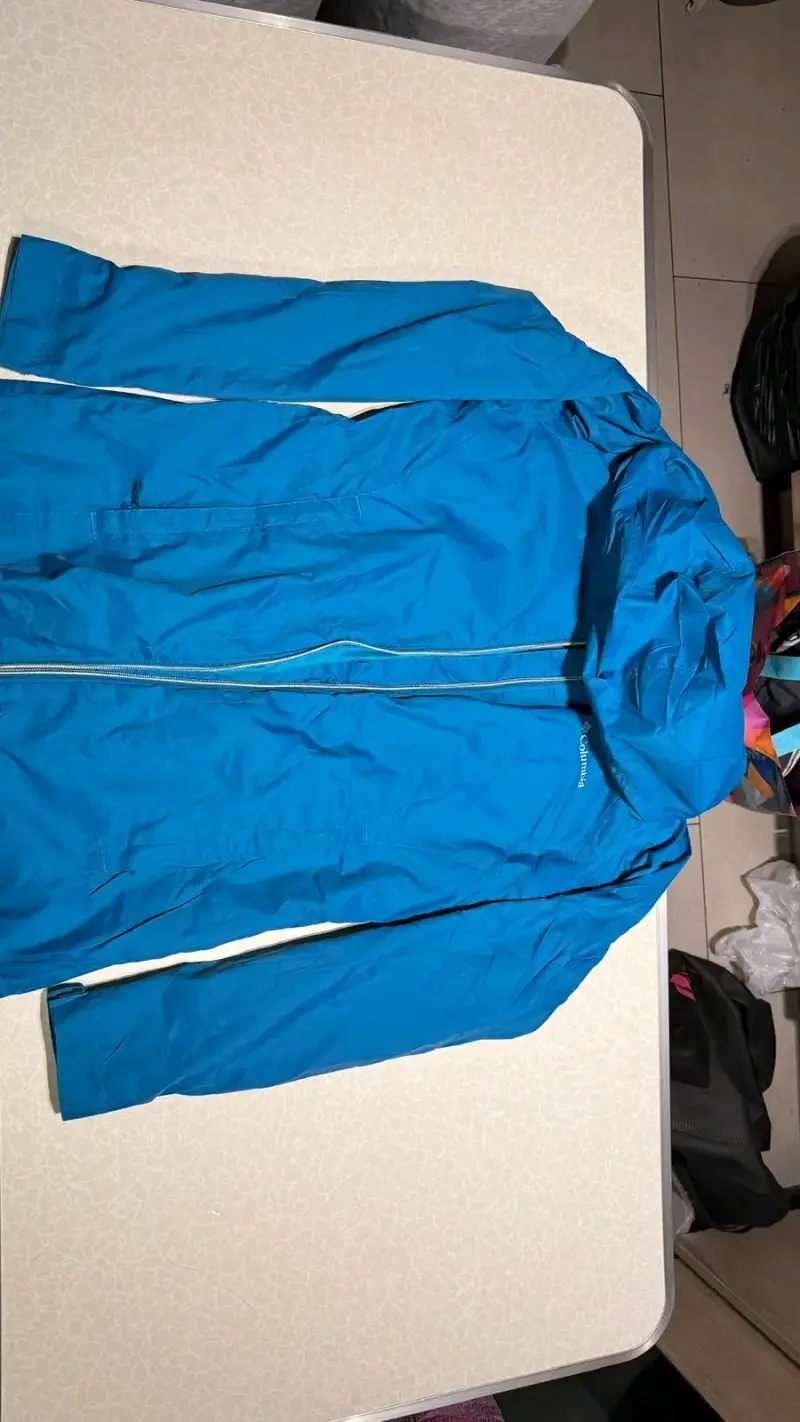 Chaqueta impermeable azul Columbia para hombre