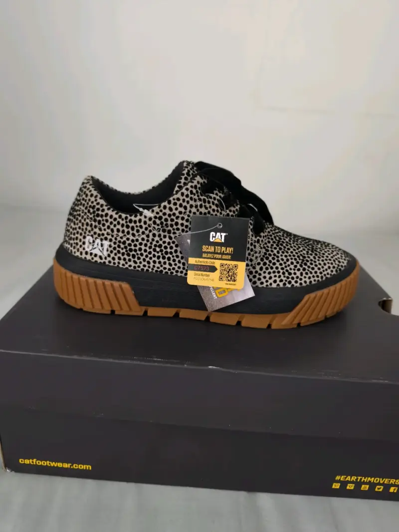 Zapatillas casuales CAT con diseño animal print - 4