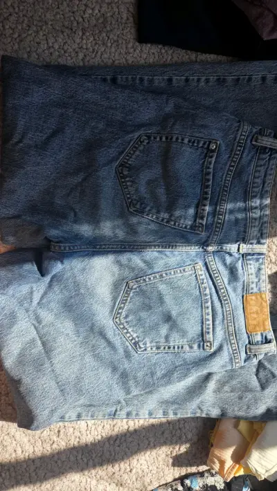 Jeans de mezclilla azul Zara para mujer - miniatura 5