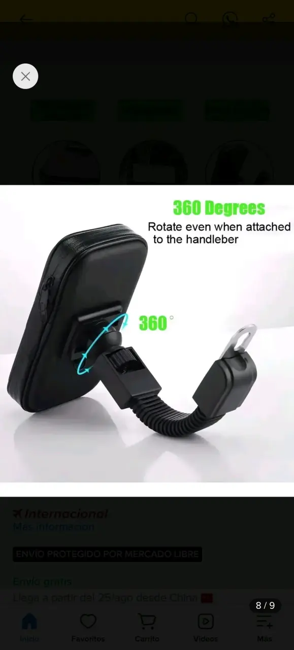 Soporte de Celular para Moto Tomate 6.3P - 3