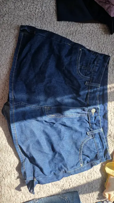 Falda short de mezclilla azul Shein - miniatura 5