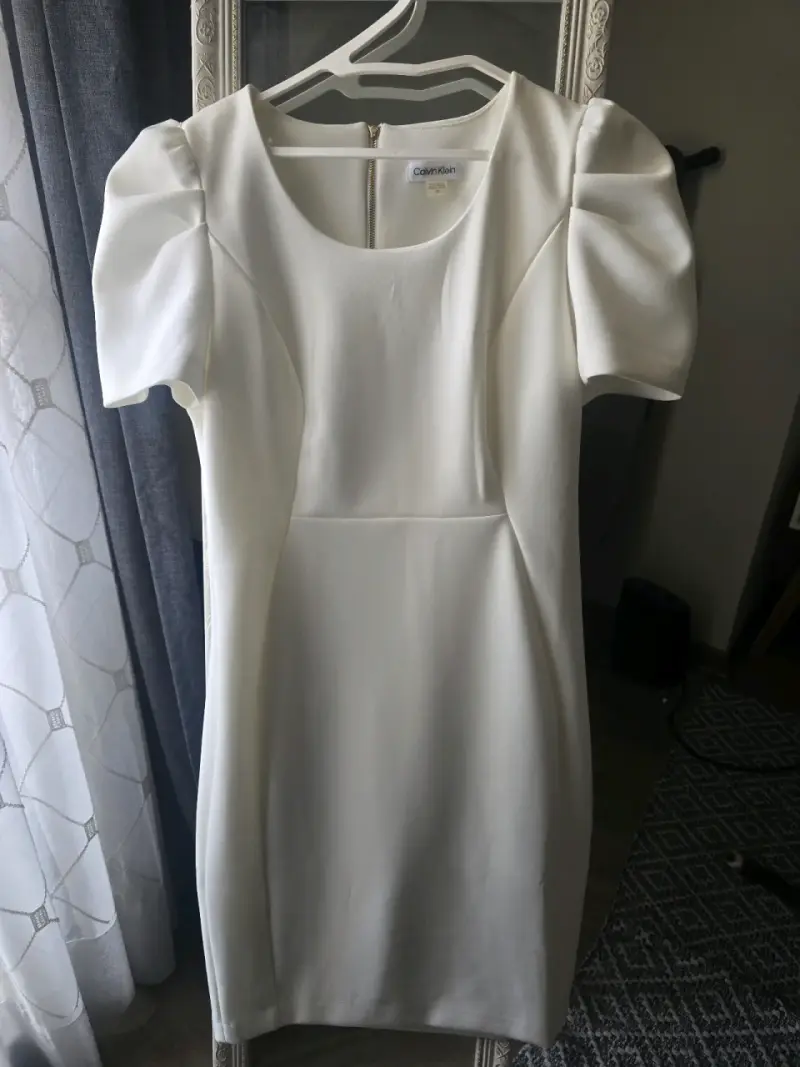 Vestido novia civil Calvin Klein