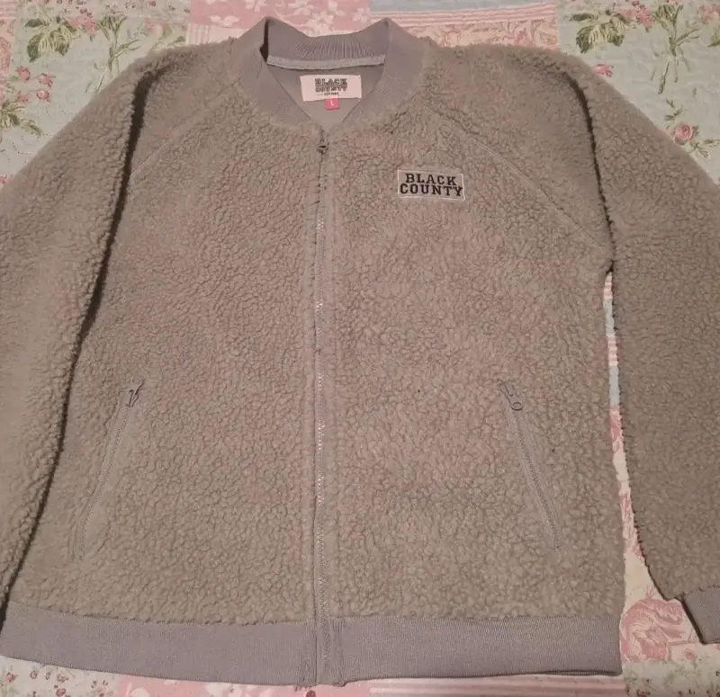 Chaqueta de lana Black County gris talla L